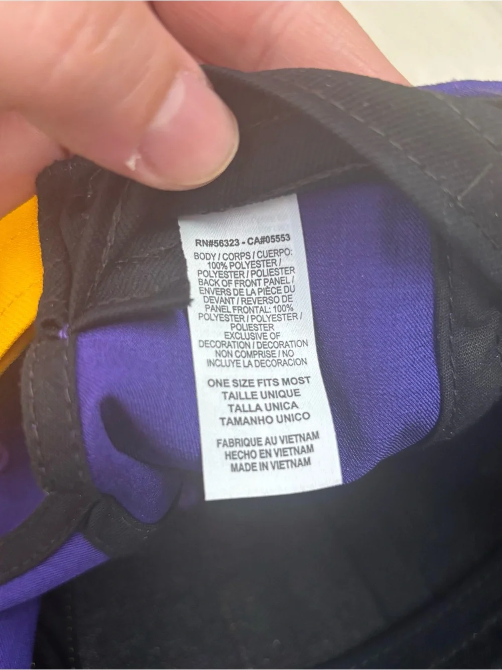 Nike Dri-Fit LSU Purple and Gold Embroidered Logo Cap